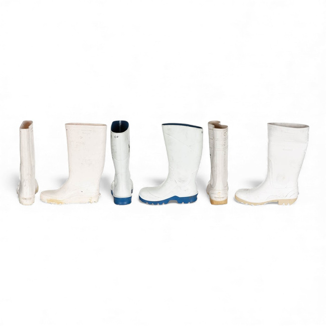 Rubber Safety Boots - German Army BW Military Surplus - White - Assorted Models - Used