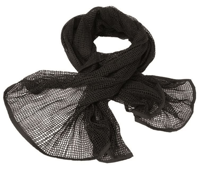 NET SCARF PES - 190x90 CM - Mil-Tec - BLACK