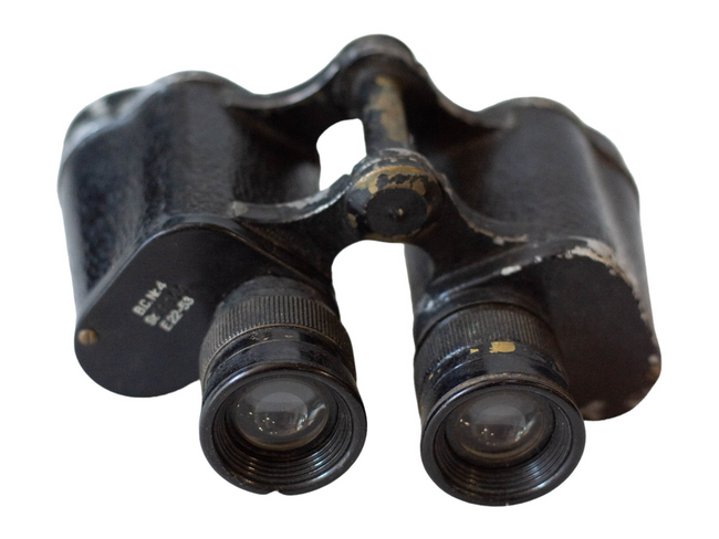 MILITARY BINOCULARS 8x30 IOR - ROMANIAN ARMY SURPLUS - NOT USABLE