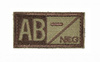 TAPASZ VÉR TÍPUSOK VELCRO (AB- NEGATIVE) 5 x 2,5 CM BARNA/O.D.