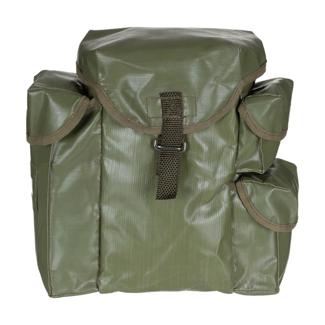PVC TÁSKA VÉDŐMASZKHOZ - LENGYEL HADSEREG KATONAI FELESLEG - ZÖLD OD - HASZNÁLT