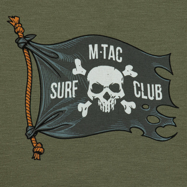 T-SHIRT SURF CLUB - LIGHT OLIVE - M-TAC