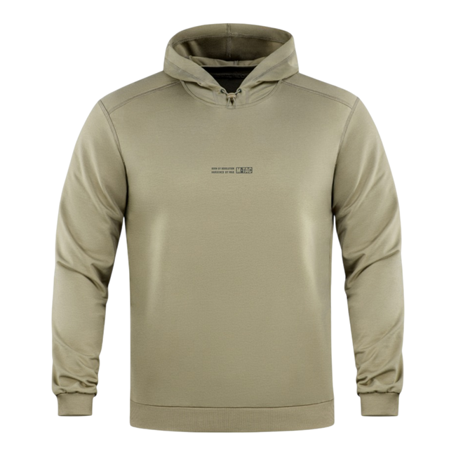 Men s hoodie - Born By Revolution - Tan - Magnum