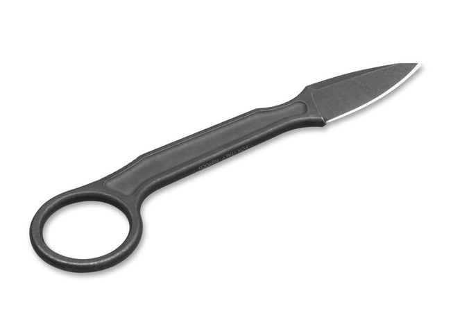 FIX PENGÉJŰ KÉS - "SPADE PLAIN" - Bastinelli® Knives - FEKETE