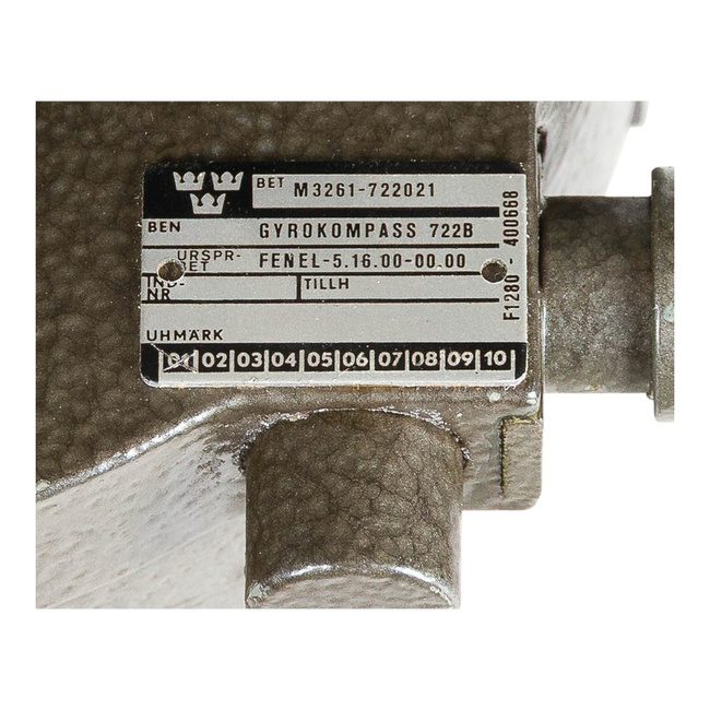 Satt Electronic Giroszkóp - 722B Modell - Trepied Nélkül - Német Katonai Felesleg - Használt / Nem Tesztelt