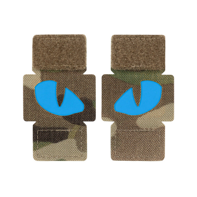 JELVÉNY TIGER EYES LASER CUT (pár) - MULTICAM/KÉK - M-TAC