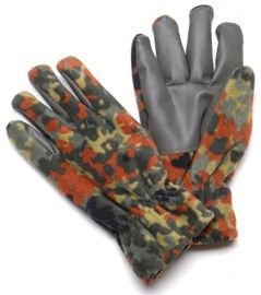 KESZTYŰ FLEECE ´ALPINA´ FINGER W/ PVC PALMS FLECKTARN CAMO