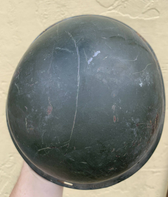 M73 HELMET - COLD WAR ERA - ROMANIAN ARMY MILITARY SURPLUS - USED CONDITION