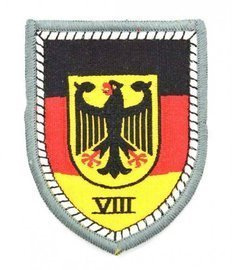 GENUINE GERMAN ARMY ASSOCIATION BADGE "WEHRBEREICHSKOMMANDO VIII"