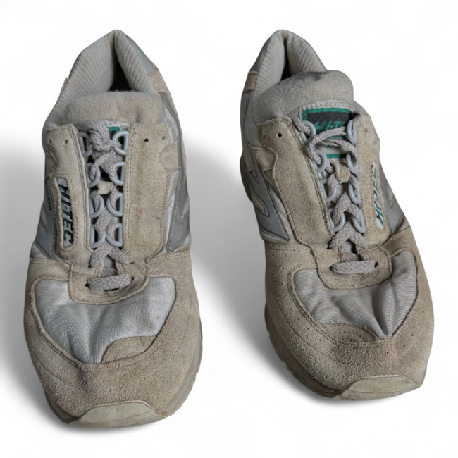 SPORTS SHOES - HI TEC - SILVER SHADOW - BRITISH ARMY MILITARY SURPLUS - WHITE - USED