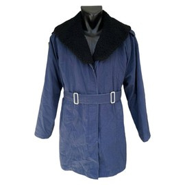 KÉK REPÜLÉSI PARKA KABÁT PÁRNÁZOTT GALLÉRRAL ÉS KIVEHETŐ BÉLÉSSEL - KATONAI TÖBBLET RÓMAI HADSEREG - HASZNÁLT