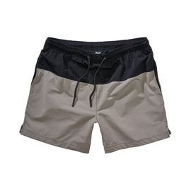 SWIM SHORTS - BASIC - BLACK-GREY - BRANDIT
