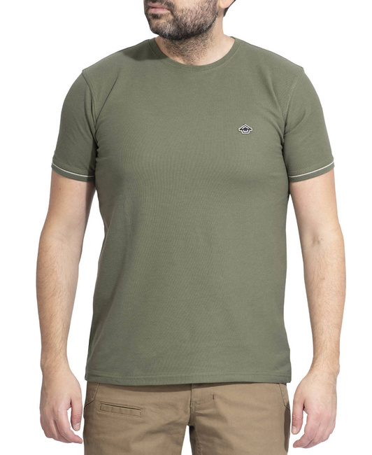 PÓLÓ - "LEVANTES CREWNECK STRIPES" - PENTAGON® - ZÖLD CAMO