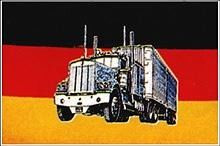 ZÁSZLÓ (91 x 152) cm GERMANY W/ TRUCK