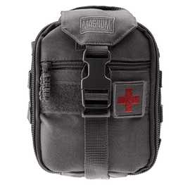 TOK "MOLLE" RENDSZERREL ELSŐSEGÉLYCSOMAGHOZ - 18x14x7 CM - Magnum® - SZÜRKE