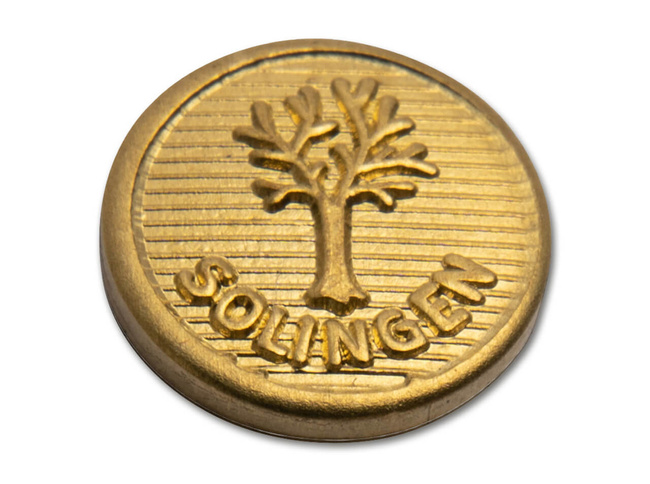 Golden Emblem Set - 9 mm - Böker - 145 Years - With Microfiber Cloth