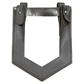 BŐR VÉDŐHUZAT ÖSSZECSUKHATÓ LAPÁTHOZ - KATONAI TÖBBLET KELETNÉMET HADSEREG NVA - SZÜRKE - HASZNÁLT