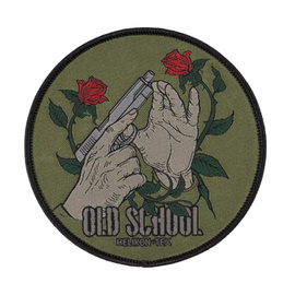 EMBROIDERED PATCH - OLD SCHOOL - PRESS CHECK - HELIKON-TEX