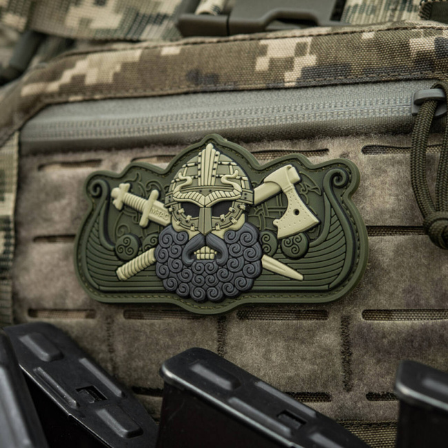 DRAKKAR VIKING 3D PVC JELVÉNY - FEKETE/OLIVE - M-TAC