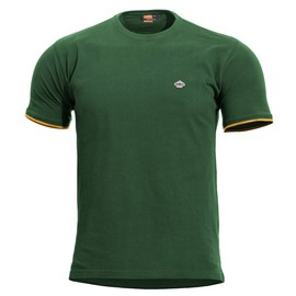 T-SHIRT - "LEVANTES CREWNECK STRIPES" - PENTAGON® - SPRING BOK GREEN