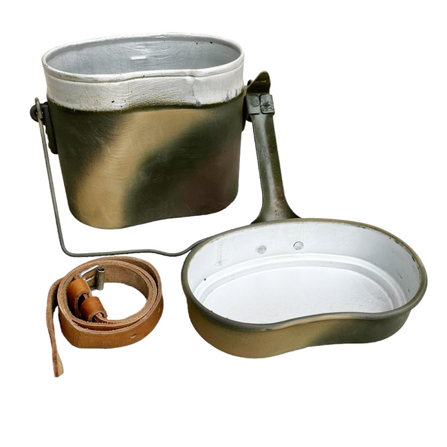 German model WW2 M31 Mess Tin - 3 colours camo (Normandy) (REPRO)