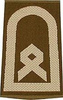 EMBLÉMA - GERMAN ARMY O.D./SILVER SHOULDER LOOPS ´HAUPTFELDWEBEL´