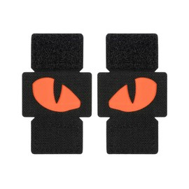 TIGER EYES LASER CUT PATCH (couple) - BLACK/RED - M-TAC