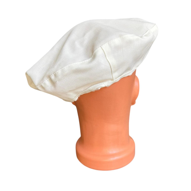 Cloth Cover for Cap/Helmet - Universal Size - Romanian Army Military Surplus - Off-White/Cream - In Good Condition