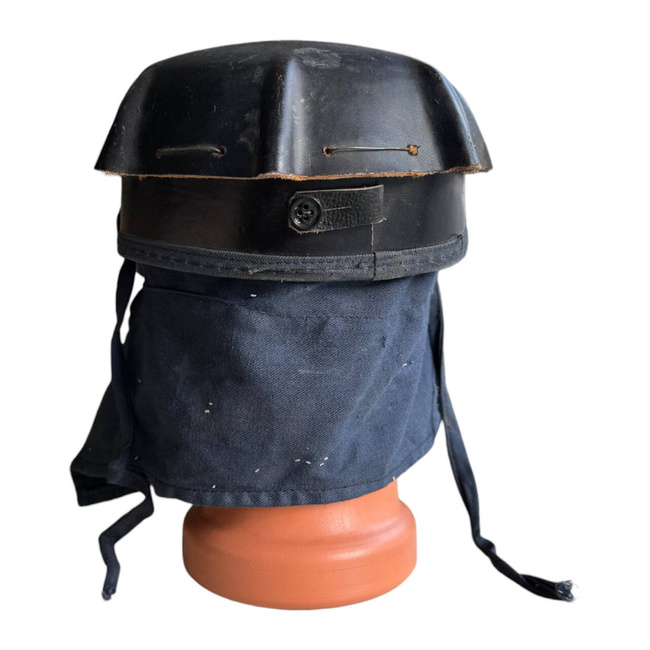 Vintage szénbányász teknős sisak, hidegháborús korszak, román hadsereg többlete