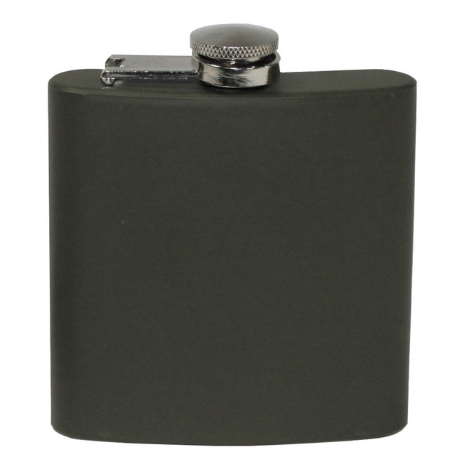 Hip Flask - 6 OZ - Stainless Steel - Olive Green - MFH