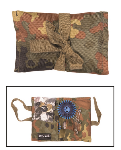 German Flecktarn Navy Sewing Kit Heer/lw W. Bag