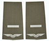 EMBLÉMA - GENUINE GERMAN AIR FORCE O.D./SILVER SHOULDER LOOPS ´UNTEROFFIZIER-ANWÄRTER´