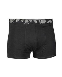 BLACK BOXER SHORTS ′SKULL′ (2ER PACK)