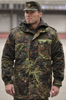 NÉMET PARKA FLECKTARN - BÉLÉSSEL - KATONAI FELESLEG - HASZNÁLT