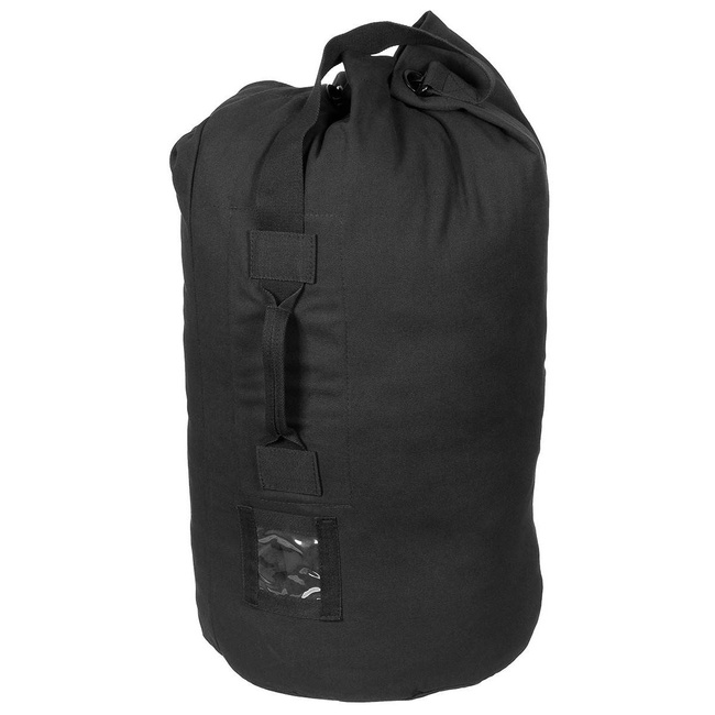 US Duffel Bag, black, with carrying strap