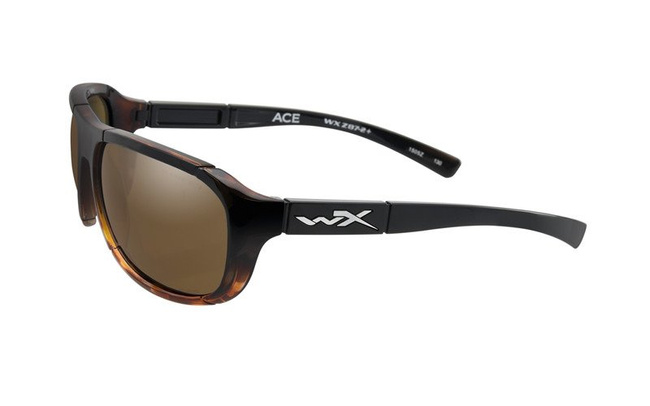 Glasses - Wileyx - ACE Polarized Bronze Gloss Tortoise Fade Frame