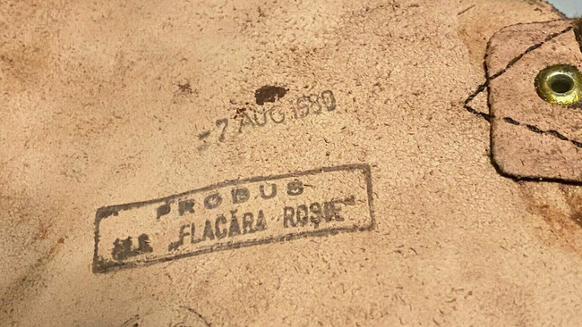 Bőr táska 4 AK-47 tölténytárhoz - Román hadsereg feleslege - Jó állapotban