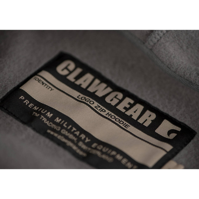 KAPUCNIS PULÓVER CIPZÁRRAL ÉS CG LOGÓVAL - WOLF GREY - CLAWGEAR