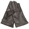 GERMAN BLACK LINED LEATHER GLOVES
