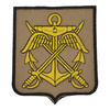 Emblema pentru Statul Major al Apararii brodata pe suport bej