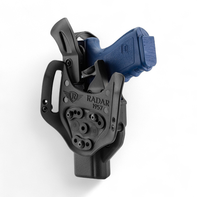 Taktikai pisztolytáska pisztolyhoz - Radar 1957 Level 5 - Holster 2-Fast Extreme Glock 17/19 pisztolyhoz - bal oldal - Fekete
