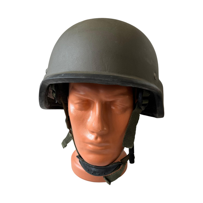 Ballistic Protection Helmet - Kevlar - Romanian Armed Forces Military Surplus - Olive Drab Green - Like New