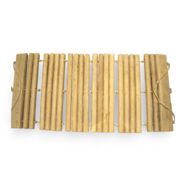 Feltekerhető Fa Szőnyeg - Rusztikus - Svájci Hadsereg Katonai Felesleg - 80 x 160 cm - Használt