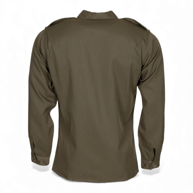 AT BH Shirt - Type 75 - Austrian Army Military Surplus - OD Green - Like New