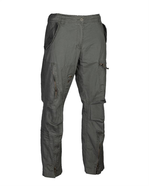 PILOT PANTS "STRAIGHT CUT" - COTTON - OD - MIL-TEC