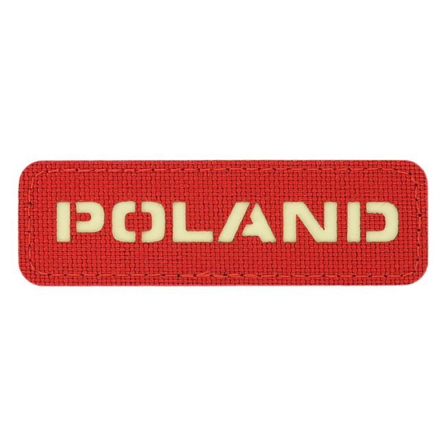 POLAND JELVÉNY - 25 x 80 mm - LASER CUT - VÖRÖS/GID - M-TAC