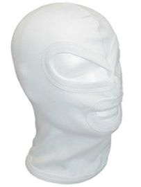 Maszk - BALACLAVA 3-HOLE THIN COTTON FEHER