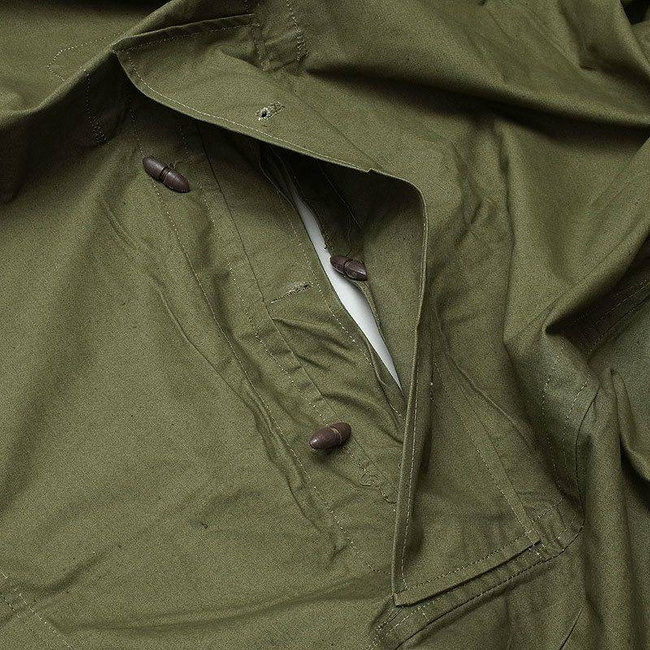 Romanian Plash-palatka, rain cape/shelter half, surplus, Olive, 1.80x1.80m - Like new