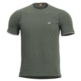 T-SHIRT - "LEVANTES CREWNECK STRIPES" - PENTAGON® - CAMO GREEN