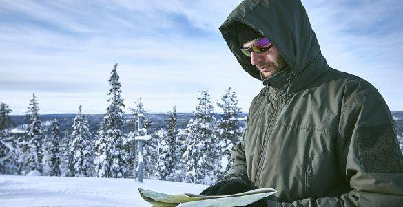 LIGHTWEIGHT WINTER JACKET - ECWCS LEVEL 7 - CLIMASHIELD APEX - Helikon-Tex - SHADOW GREY